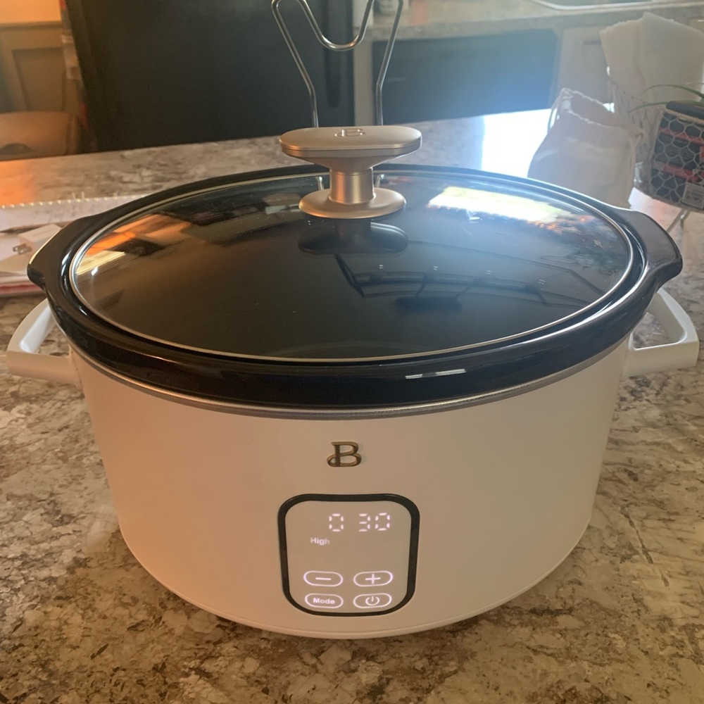 Drew Barrymore cookware Crockpot from the Beautiful Collection